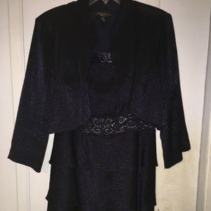 Plus size ruffled party dress